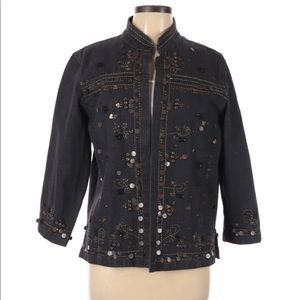 Coldwater Creek Embellished Jacket Large.
